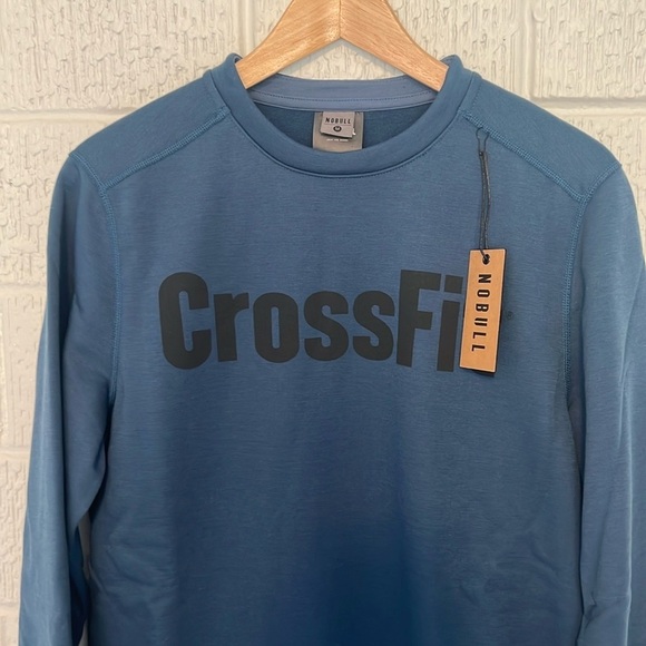 Nobull Men's CrossFit Crew Sweatshirt Blue Size Medium New With tags NWT - Picture 7 of 12